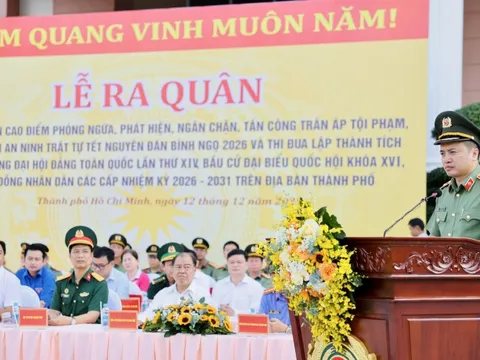 Trung tướng Mai Hoàng, Giám đốc Công an TPHCM phát lệnh ra quân cao điểm tấn công tội phạm