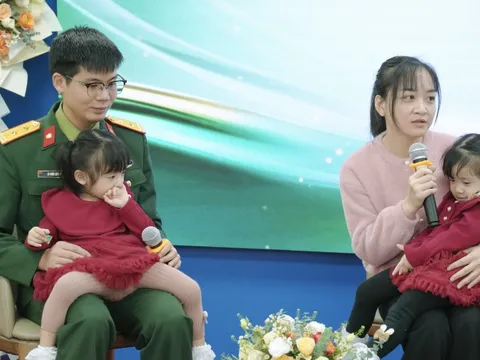 Cặp vợ chồng quân nhân hạnh phúc sau 9 năm mòn mỏi vì hiếm muộn