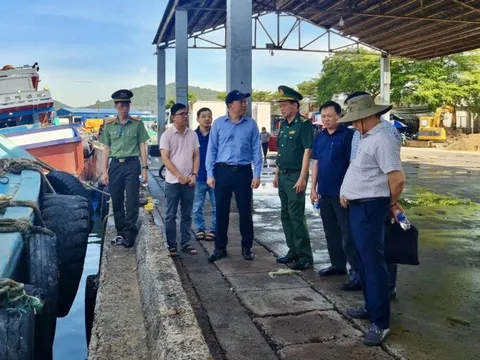 Phó Chủ tịch UBND TPHCM Hoàng Nguyên Dinh kiểm tra thực tế tại 4 cảng cá trong ngày 13-12