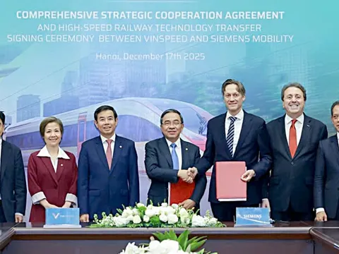 VinSpeed bắt tay Siemens Mobility phát triển đường sắt cao tốc