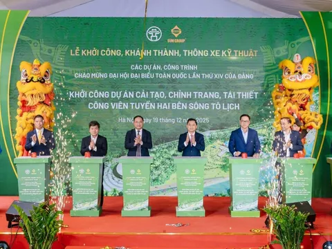 Khởi công dự án hơn 4.665 tỷ đồng góp sức "hồi sinh" sông Tô Lịch