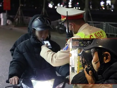 Cảnh sát hóa trang gần nhà hàng, ghi hình tài xế uống rượu bia vẫn lái xe