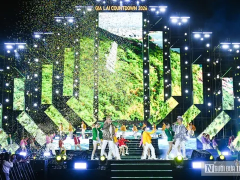 Mãn nhãn đêm countdown đón Tết Dương lịch 2026 tại Gia Lai