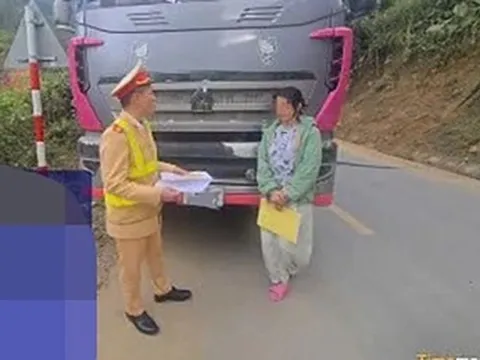 Nữ TikToker lái xe tải chặn đầu ô tô khác bị xử lý