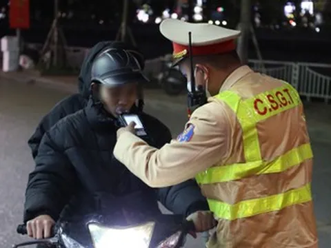 Hơn 3.200 tài xế vi phạm nồng độ cồn bị xử lý trong ngày đầu năm