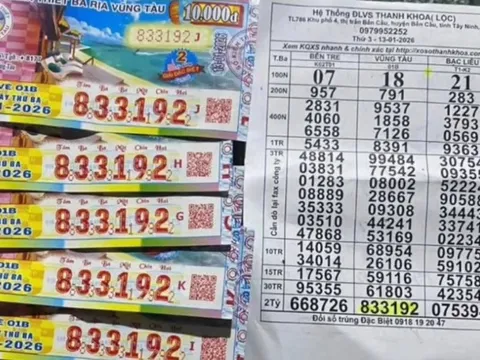 Xổ số miền Nam: Sáng 14-1, độc đắc lộ diện ở nơi thường xuyên có người trúng số