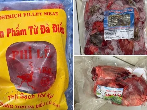 Đột kích loạt kho xưởng phù phép 50 tấn thịt heo thành thịt đà đà điểu, dê, nhím