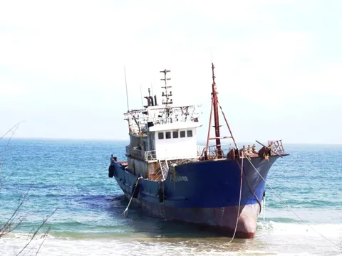 Đơn vị ở Trung Quốc nhận là chủ tàu "ma" mắc cạn tại Quảng Ngãi