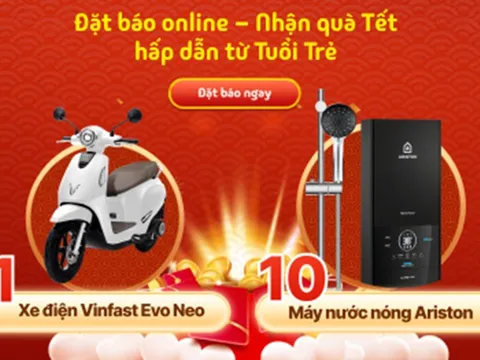 Đặt báo Tuổi Trẻ Xuân Bính Ngọ, khui lì xì đón lộc đầu năm