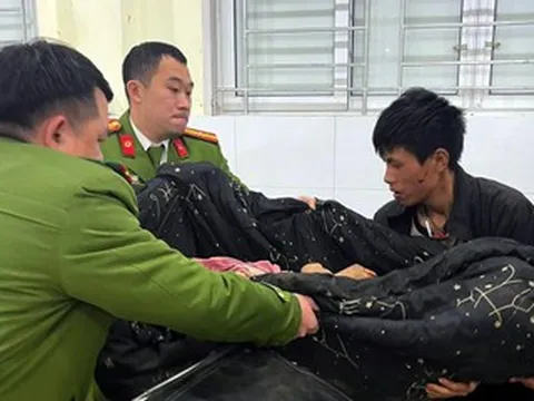 Thai phụ bị đá lăn trúng đầu và bụng