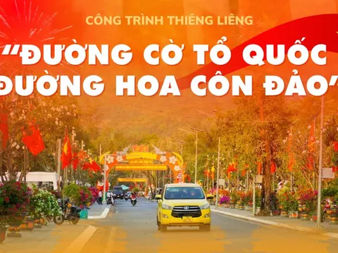 Sáng nay, khánh thành công trình “Đường cờ Tổ quốc - Đường hoa Côn Đảo”