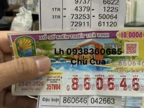 Xôn xao giải độc đắc xổ số miền Nam trúng tại quán nhậu Cậu Út ở Cần Thơ