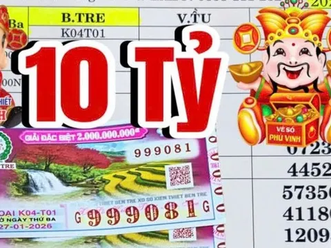 Xổ số miền Nam: Sáng 28-1, lộ diện người phụ nữ trúng độc đắc 10 tỉ đồng