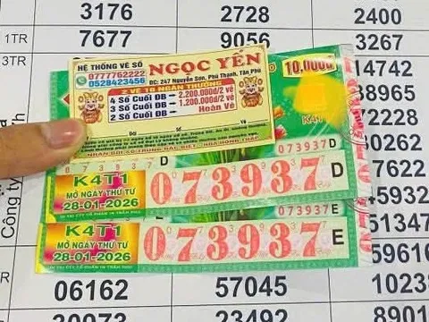 Xổ số miền Nam: Đại lý ở TPHCM và Tây Ninh đang tìm người trúng độc đắc 24 tờ vé số