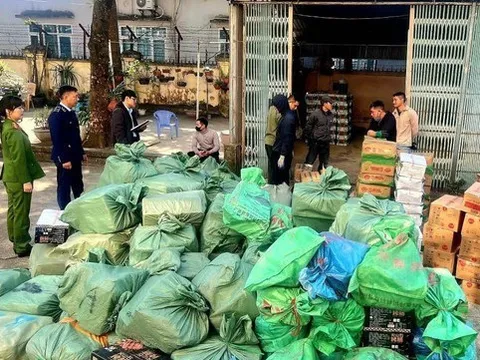 Gần 4 tấn xúc xích, chả mực, tôm hùm... không rõ nguồn gốc chuẩn bị bán ra thị trường