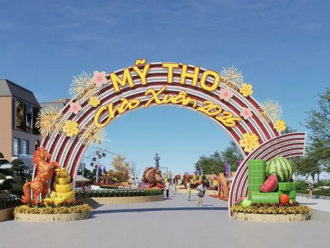 Đường hoa quay lại trung tâm Mỹ Tho sau 7 năm vắng bóng