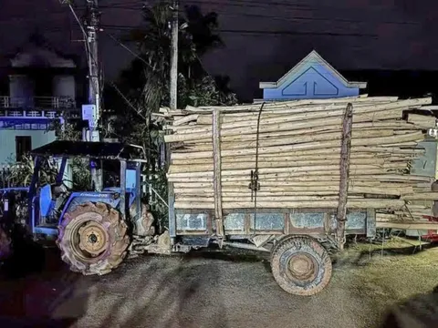 Tai nạn giữa máy cày chở keo tràm và xe máy, hai học sinh tử vong