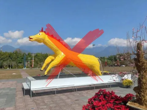 Lai Châu lên tiếng về hình ảnh 'linh vật ngựa lai hươu'