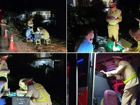 CSGT Thái Nguyên xử lý xe khách 43 chỗ 'nhồi nhét' 63 người