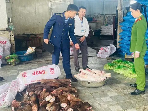 6 tấn thực phẩm mù mờ nguồn gốc, bốc mùi hôi thối chờ đi vào quán lẩu, quán nhậu