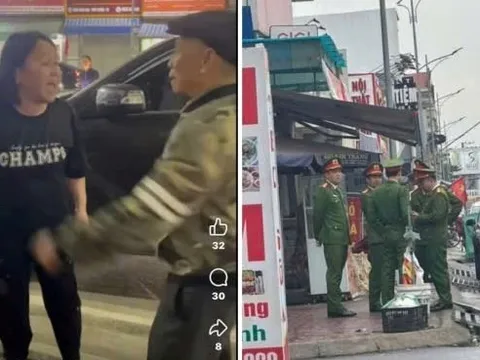 Xích mích, một người phụ nữ khoá bánh xe ô tô vào xe máy ở Hải Phòng