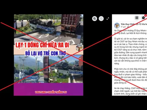 Sự thật phía sau thông tin CSGT “hy sinh khi truy đuổi” đang lan truyền trên mạng