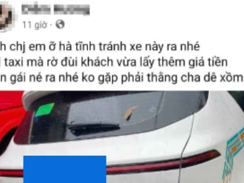 Nữ hành khách đăng bài "tố" tài xế có hành vi sàm sỡ gây xôn xao dư luận