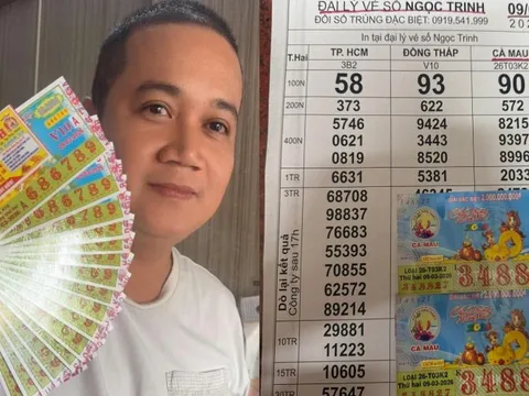 Khách hàng ở TPHCM, Đồng Nai, Vĩnh Long trúng 3 giải độc đắc xổ số miền Nam