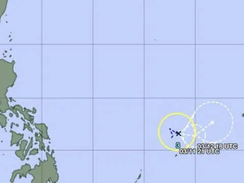 Tây Bắc Thái Bình Dương đón cơn bão số 3, di chuyển với quỹ đạo ít thấy