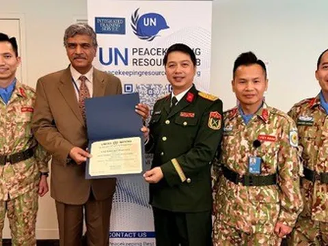 Lần đầu Việt Nam có khóa huấn luyện gìn giữ hòa bình được công nhận đạt chuẩn quốc tế