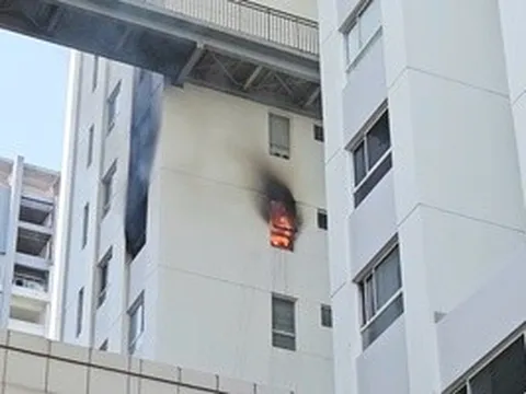 Cháy căn hộ chung cư trên đường Mai Chí Thọ, TPHCM