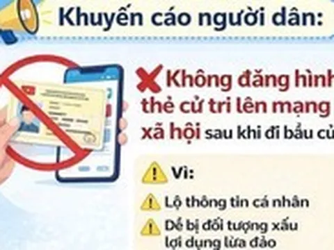 Đăng thẻ cử tri lên mạng tiềm ẩn rủi ro an toàn thông tin cá nhân