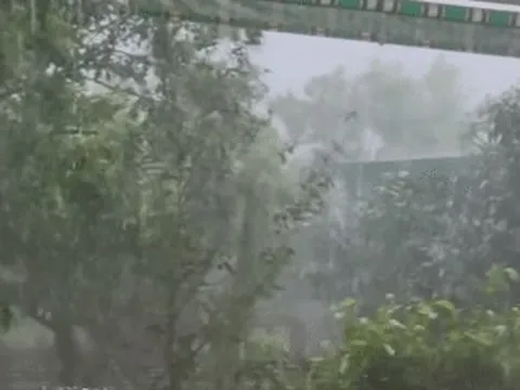 Xuất hiện mưa đá dữ dội ở Phú Thọ