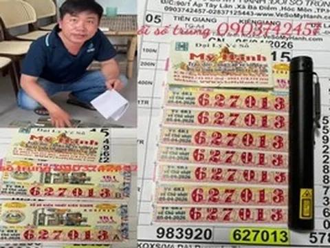 Trưa 7-4, thêm một phụ nữ ở TPHCM trúng giải độc đắc xổ số miền Nam