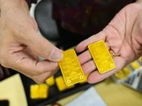 Giá vàng miếng SJC xuống thấp nhất trong vòng 1 tháng