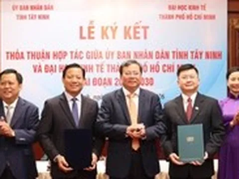 Tây Ninh hợp tác với Đại học Kinh tế TP.HCM đào tạo, nghiên cứu, chuyển giao khoa học công nghệ