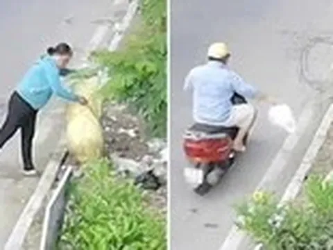 Thể dục... vứt rác