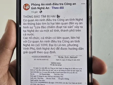 Công an Nghệ An tìm bị hại liên quan vụ thiếu niên 17 tuổi giăng bẫy lừa vé máy bay giá rẻ