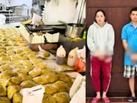 Bắt hai vợ chồng sản xuất gần 3.000 tấn mì tươi chứa hàn the, thủy tinh lỏng