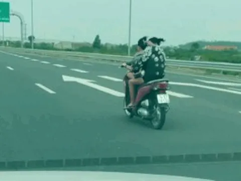 Danh tính 2 thiếu nữ 'đầu trần', phóng xe máy ngược chiều trên cao tốc