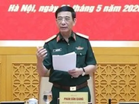 Đại tướng Phan Văn Giang chủ trì hội nghị Thường vụ Quân ủy Trung ương mở rộng