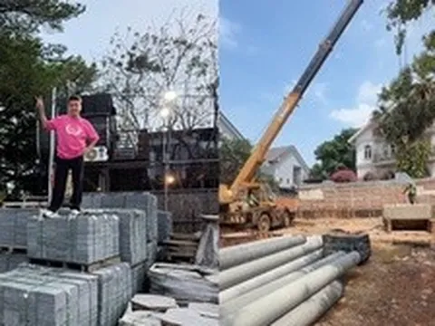 "Ông hoàng nhạc Việt" đình đám một thời khoe khu đất vài trăm m2, đang xây biệt thự "khủng"