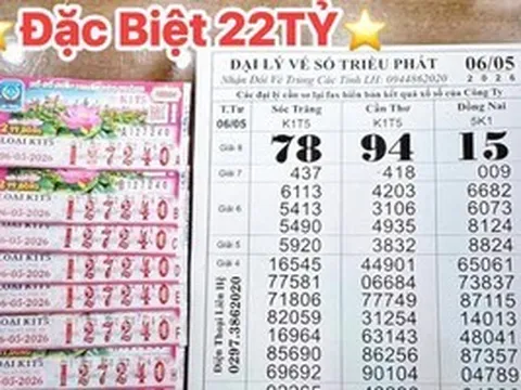 Hai giải độc đắc xổ số miền Nam xuất hiện vào trưa 7-5