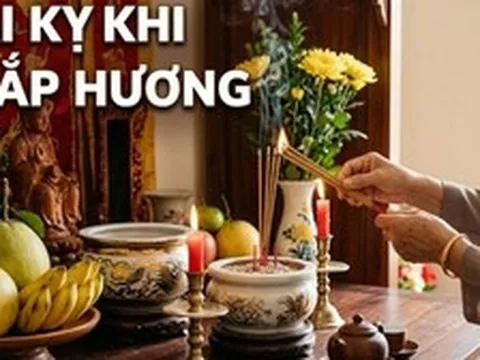 5 đại kỵ khi thắp hương