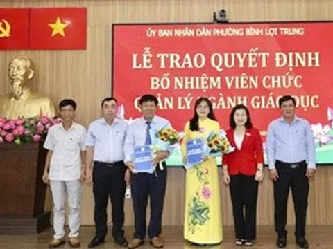 TPHCM: Phường Bình Lợi Trung bổ nhiệm hiệu trưởng các trường tiểu học