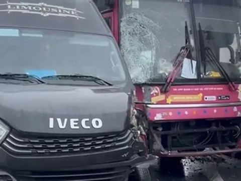 4 ô tô tông liên hoàn trên cao tốc Nội Bài - Lào Cai
