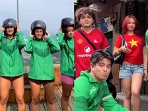 Khách Tây thi nhau lùng mua áo Grab làm đồ lưu niệm, khao khát hóa thân thành người bản địa
