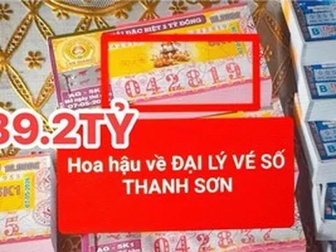 Xổ số miền Nam: Liên tục xuất hiện nguyên cây 160 vé trúng 39,2 tỉ đồng