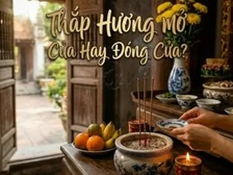 Thắp hương nên mở cửa hay đóng cửa?