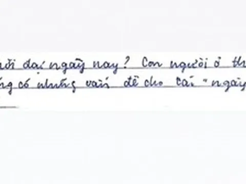 Câu văn của một học sinh khiến giáo viên ngỡ ngàng, nhiều người phải thốt lên: Đọc xong mà thấy muôn kiếp nhân sinh!
